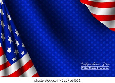 america flag background stock vector for independence day