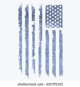 America flag illustration, tee shirt graphics, vectors