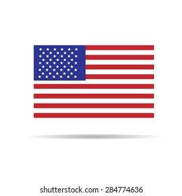 America flag independence day vector