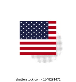 America flag logo template vector