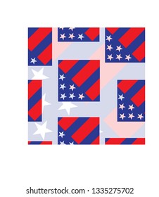 America flag seamless 
