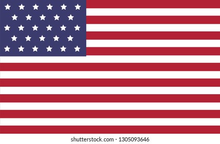 America flag vector illustration.
