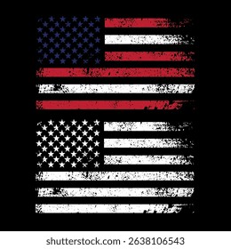 America flag vector set design