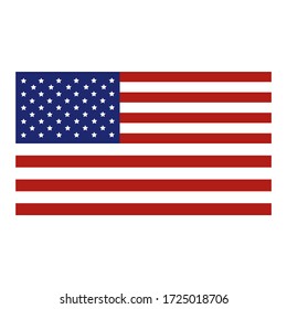 America Flag Vector Template EPS 10