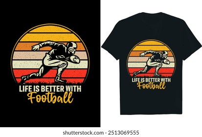 Design de camiseta da America Football