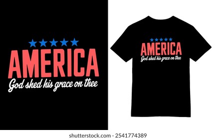 America Graceful T-Shirt Design. America shirt