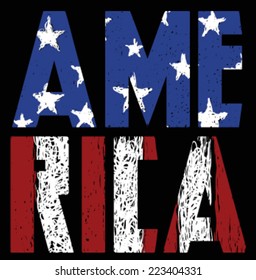 america grunge print or back ground and texture