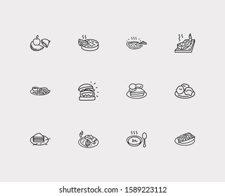 America icons set. Arizona and america icons with rhode island, alabama, tennessee. Set of baked for web app logo UI design.