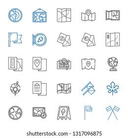 america icons set. Collection of america with flags, flag, sign, map, globe, maple leaf, global, earth globe, earth. Editable and scalable america icons.