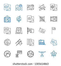 america icons set. Collection of america with maple leaf, buffalo, globe, map, earth, flags, planet earth, flag, planet, sign, global. Editable and scalable america icons.