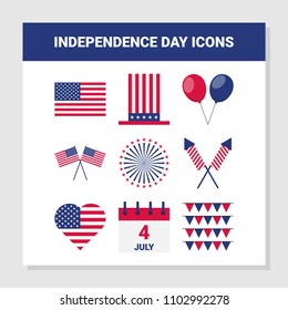America Independece Day Icons