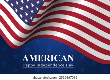 America Independence Day, 4th of July banner vector illustration.