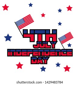 america independence day holiday design wheels vector image