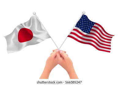 America Japan Flag Icon