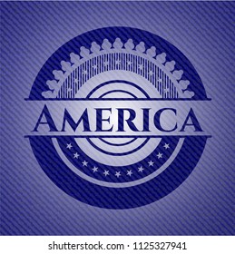 America with jean texture