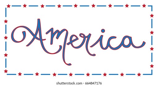 America Lettering