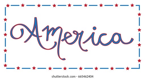 America Lettering