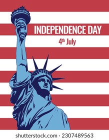 America Liberty Statue illustration Vector