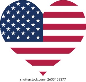 America Map And Flag Vector Symbol Design
