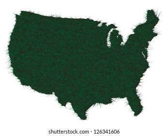 AMERICA MAP GRASS