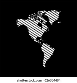 america map logo vector template