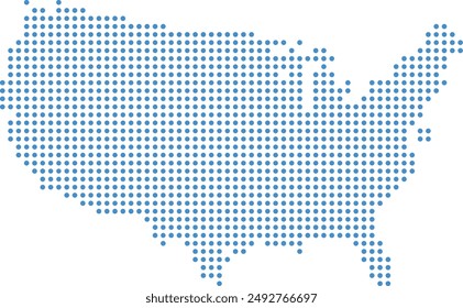 mapa de américa hecho de patrón de punto