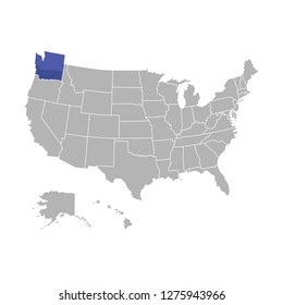 America Maps Vector With Zonning Area & Infographic Design 