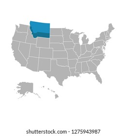 America Maps Vector With Zonning Area & Infographic Design 