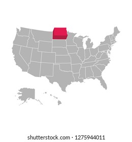 America Maps Vector With Zonning Area & Infographic Design 