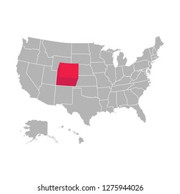 America Maps Vector With Zonning Area & Infographic Design 