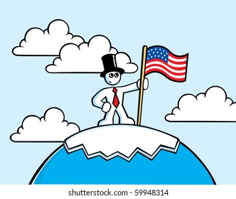 America on the north pole
