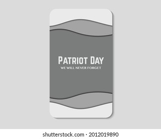America  Patriot Day Phone Greeting Template