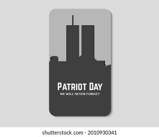 America Patriot Day Twin Tower Paper