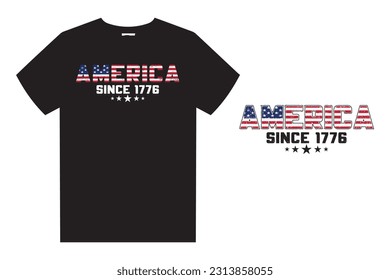 America Since 1778 T Shirt Design