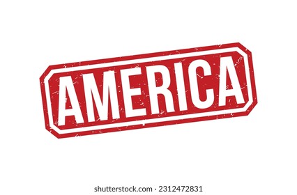America stamp grunge rubber stamp on white background. America stamp sign. America stamp.