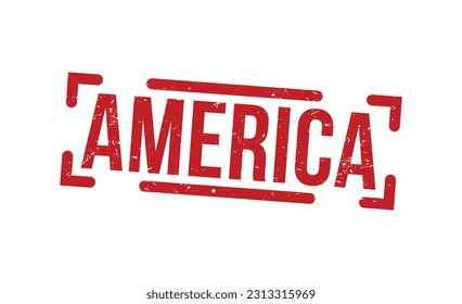 America stamp grunge rubber stamp on white background. America stamp sign. America stamp.