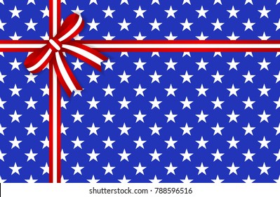 America star abstract seamless pattern. Vector and Illustration.
