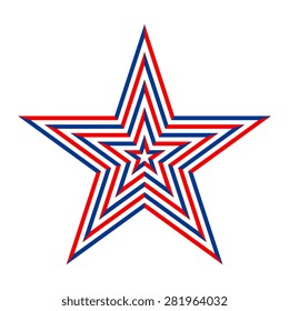 America star vector icon