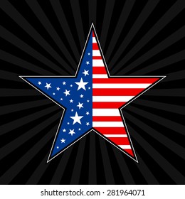 America star vector icon