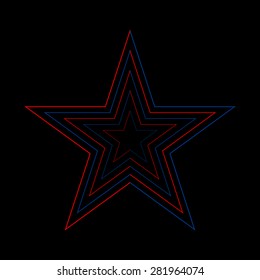 America star vector icon