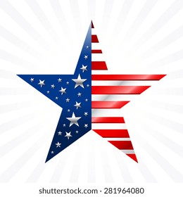 America star vector icon