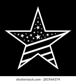 America star vector icon