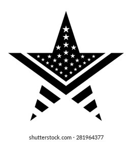 America star vector icon