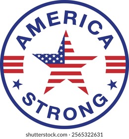 America Strong, God Bless America, American Flag, American Heart, Honoring All Who Served, Patriotic, In Honor of our Heroes, Military, Soldier, American Star, Veterans Day, USA, Eagle, Vector, Logo