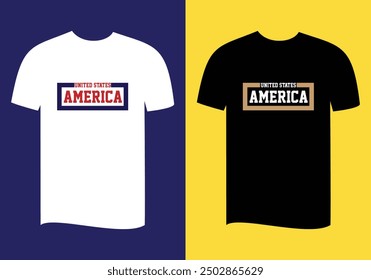  america t shirt design vector illustration for women