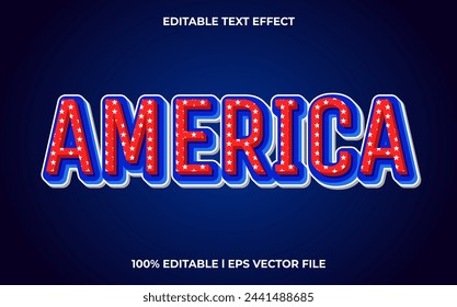 america text effect modern alphabet fonts. trendy american typography style.