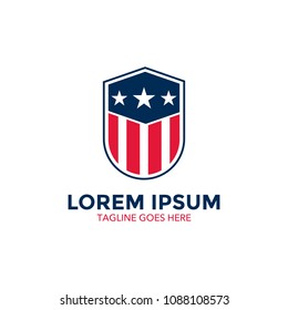 America theme logo. icon. vector illustration