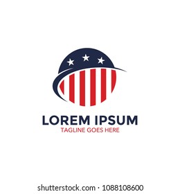 America theme logo. icon. vector illustration