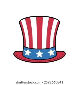 America Top Hat Royalty Vector design