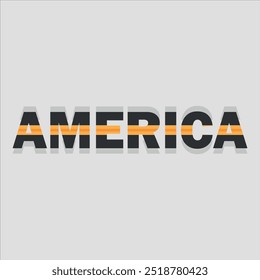 AMERICA typography design vector, USA state shirt design vector. Jersey design vector, T-shirt design for USA